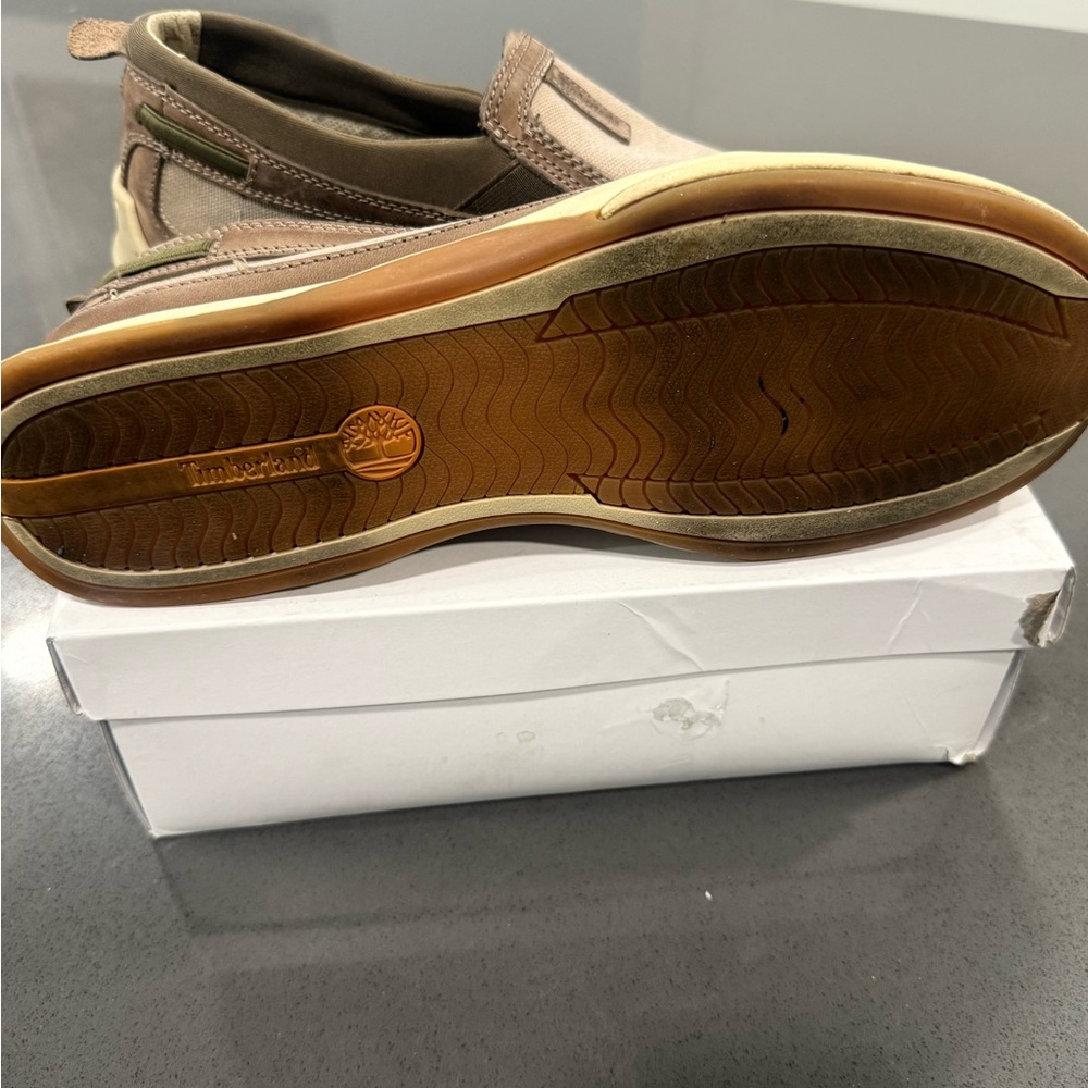 Men's Timberland Brown Slip-On Shoes 10.5 - Picture 4 of 4